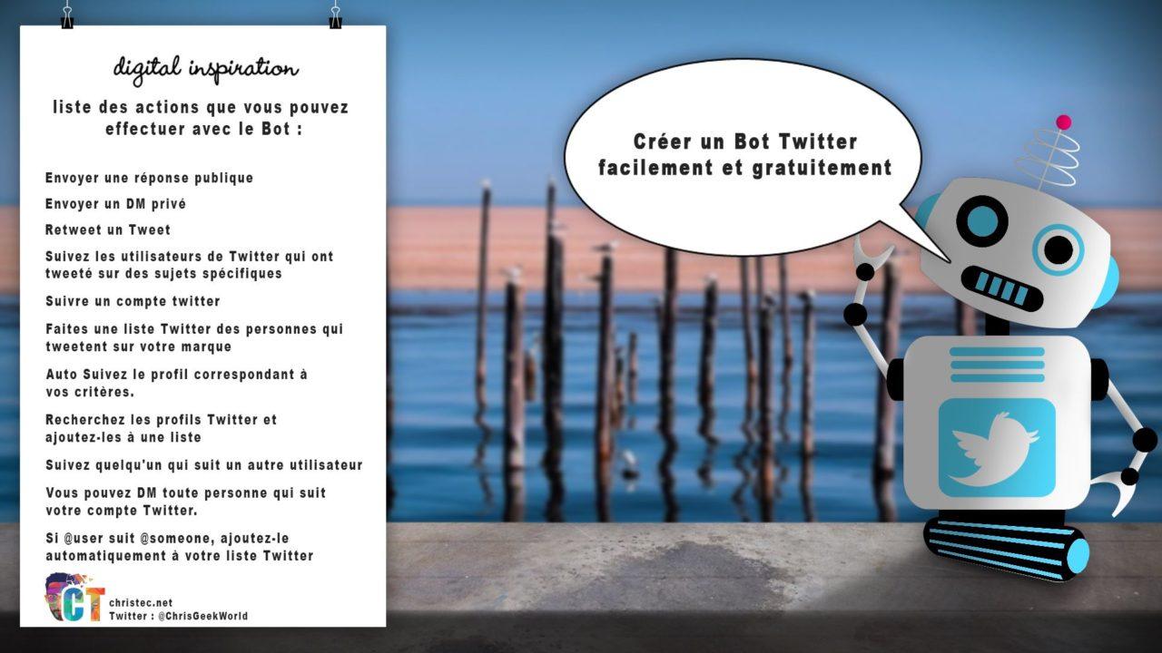 Créer un Bot Twitter facilement et gratuitement (Bot RT, Follow, DM, Liste, Réponse automatique…)