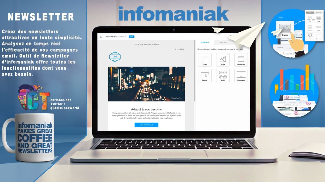Découverte l’outil de Newsletter illimitée et sans abonnement d’Infomaniak