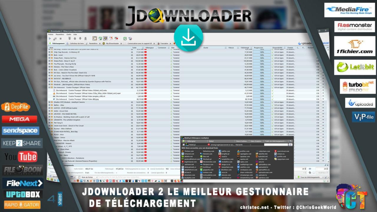 Présentation de Jdownloader 2 le meilleur gestionnaire de téléchargement gratuit