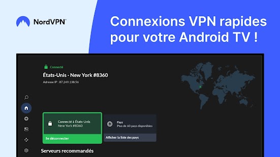 NordVPN : VPN sûr, en un clic Capture d'écran