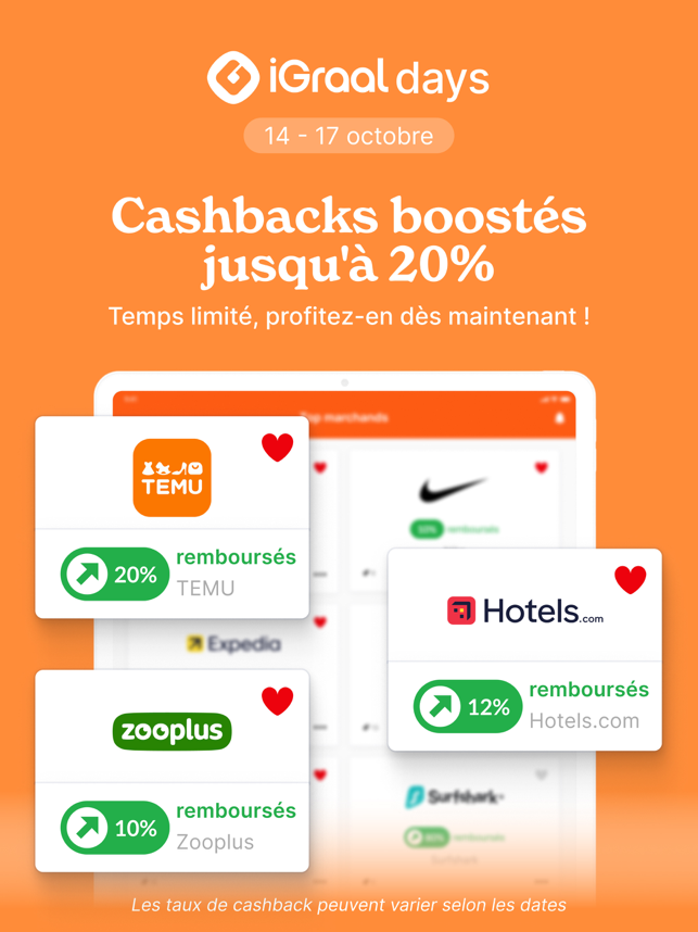 ‎iGraal-Cashback & Codes Promo Capture d'écran