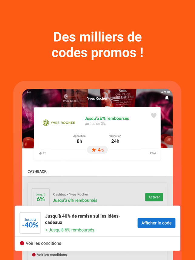 ‎iGraal-Cashback & Codes Promo Capture d'écran