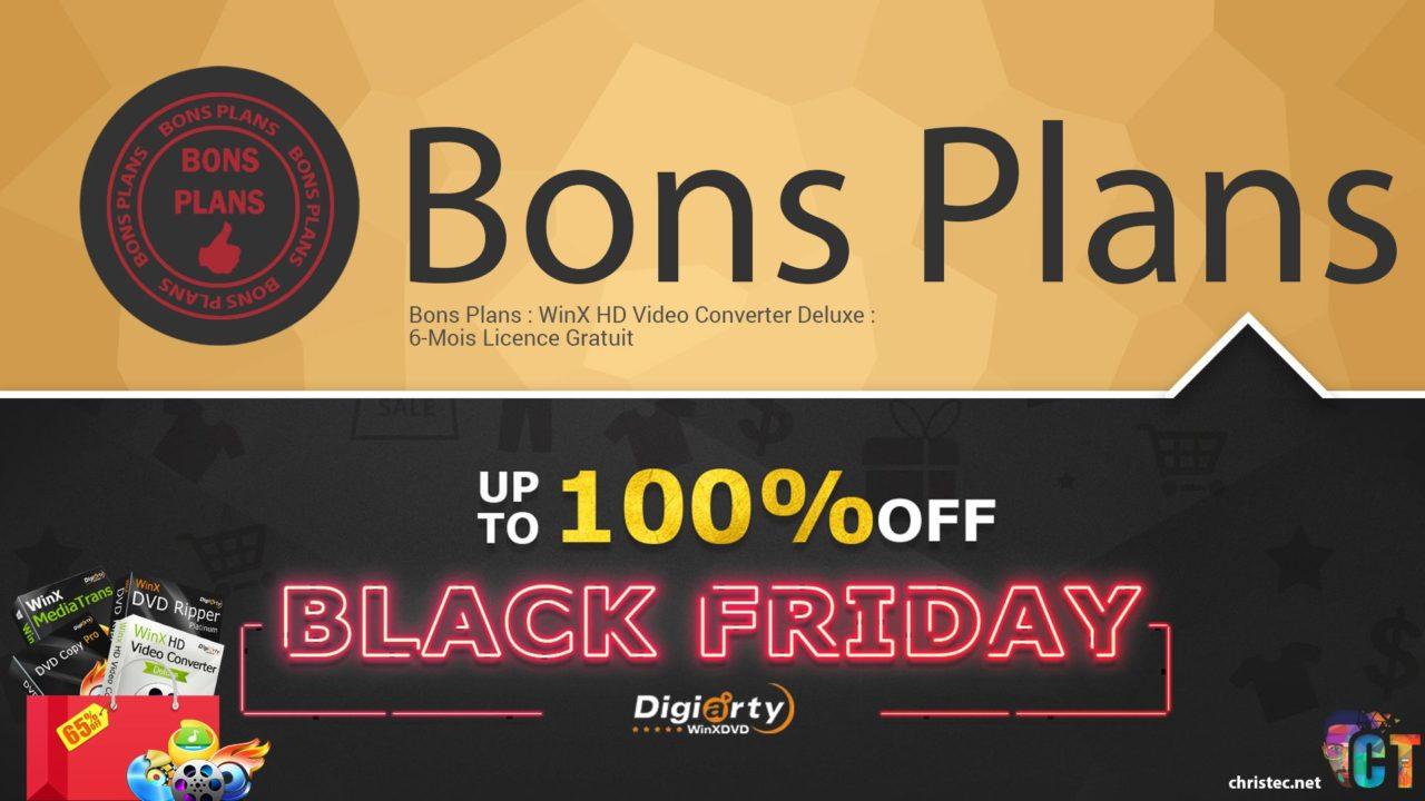 Bons Plans : WinX HD Video Converter Deluxe : 6-Mois Licence Gratuit