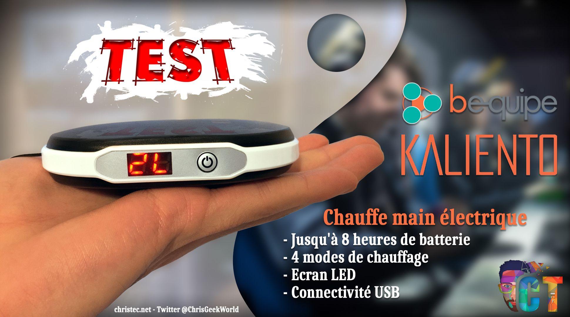 Kaliento test du chauffe-mains électrique de chez Bequipe Gaming