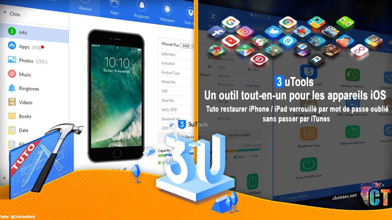 Tuto restaurer iPhone / iPad verrouillé par mot de passe oublié sans passer par iTunes