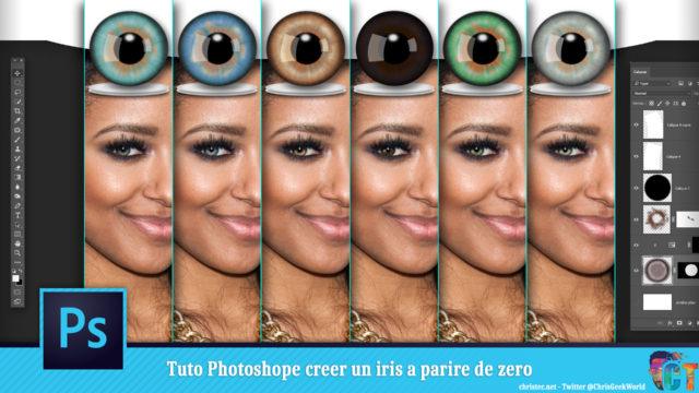 Tuto Photoshop, création d’un iris à partir de 0 pour retoucher des yeux