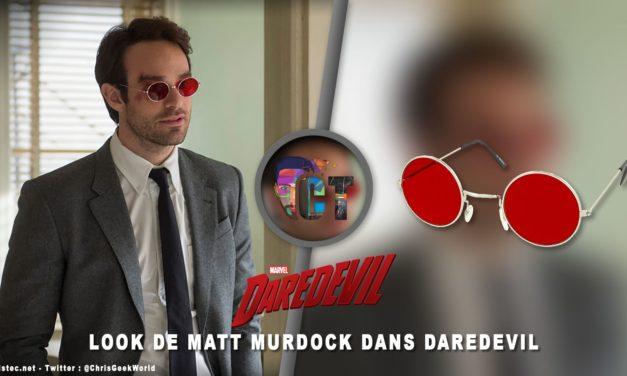 Look de Matt Murdock dans daredevil ( lunettes avec châssis argenté et lentille rouge )