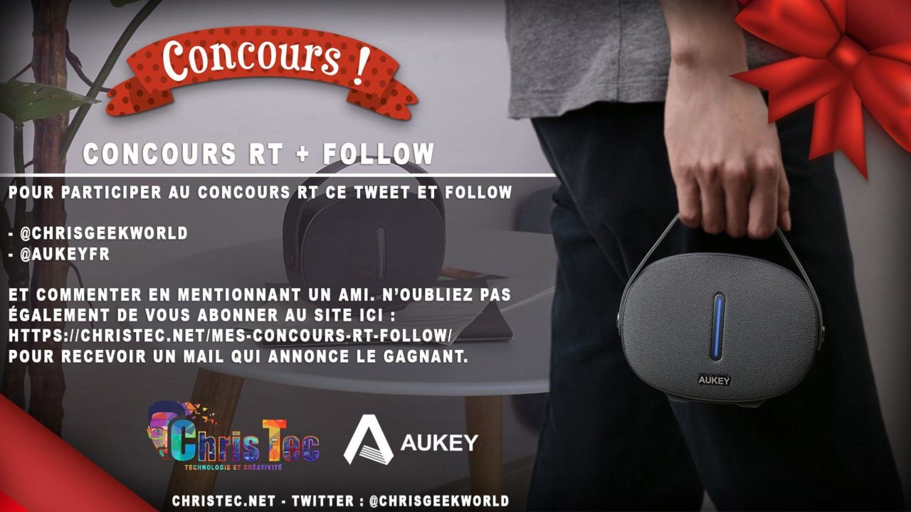 Voici le gagnant du concours twitter (Enceinte portable Bluetooth)