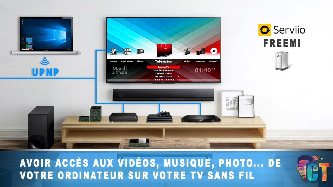 Afficher vos films, vos images et vos musiques sur votre TV depuis votre ordinateur en UPnP
