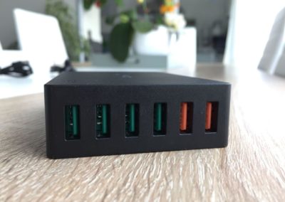 image Test du chargeur de voyage Aukey quick charge 6 ports USB 3,0 60W 5