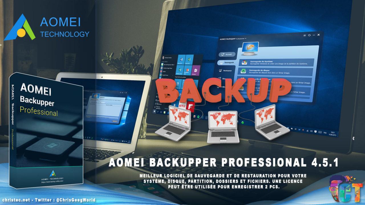 Test de AOMEI Backupper Professional le logiciel parfait pour la sauvegarde et la restauration de données