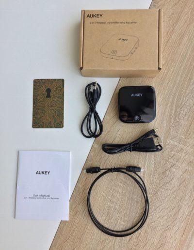 image test du transmetteur, émetteur et récepteur Bluetooth de Aukey 2