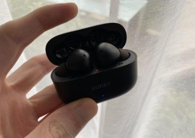 image Écouteurs Bluetooth AUKEY EP-T27 avec aptX, 4 microphones, réduction de bruit CVC 8.0, étanchéité IPX7 9