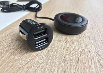 image Test du transmetteur Bluetooth / FM Aukey avec chargeur USB pour voiture 3