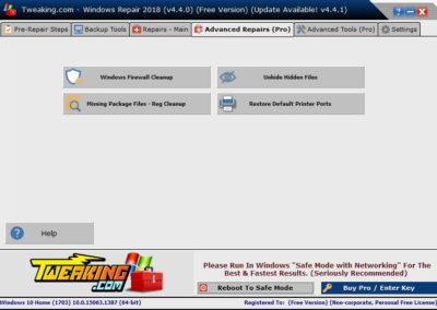 image Tutorielle pour réparer Windows avec le logiciel (Windows repair) 19