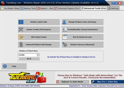 image Tutorielle pour réparer Windows avec le logiciel (Windows repair) 20