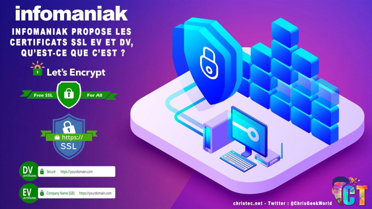 Infomaniak propose les certificats SSL EV et DV, mais qu’est-ce que c’est ?