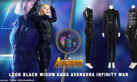 Look de « Black Widow » Natasha Romanoff dans Avengers Infinity War (Combinaison et Veste)