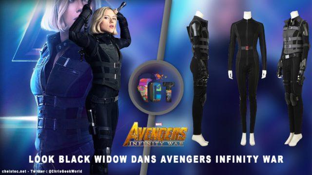Look de « Black Widow » Natasha Romanoff dans Avengers Infinity War (Combinaison et Veste)