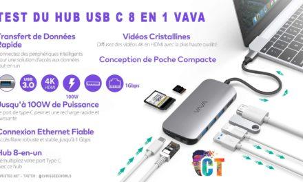 Test du hub USB C 8 en 1 VAVA pour ordinateur portable