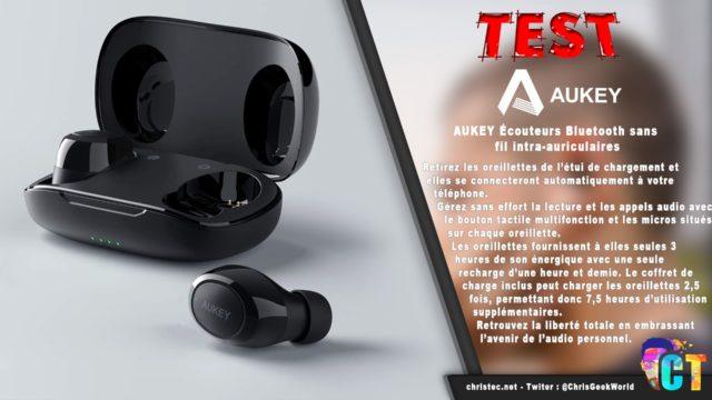 Test des écouteurs true wireless intra-auriculaires de Aukey