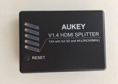 image Test du splitter HDMI 3D et 4K Aukey avec 1 entrée et 4 sorties 3
