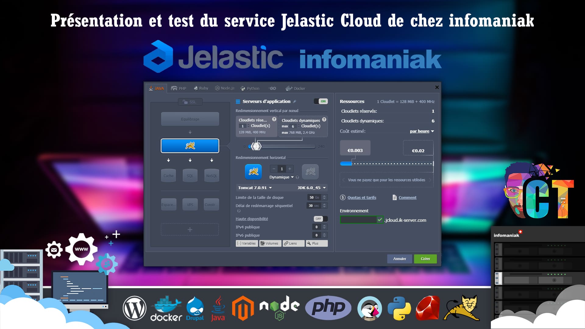 image en-tête Jelastic Cloud chez Infomaniak, découverte et installation de Wordpress
