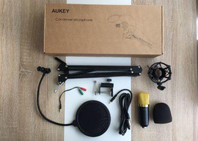 image Test du kit microphone et support de microphone à bras ciseaux Aukey 2