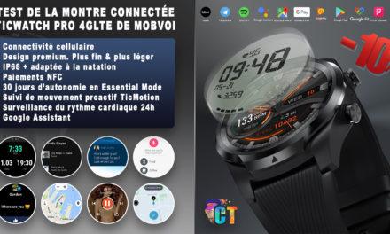 Test de la montre connectée Ticwatch Pro 4GLTE de Mobvoi