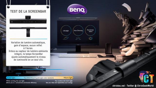 Test de la ScreenBar de BenQ la lampe de bureau révolutionnaire