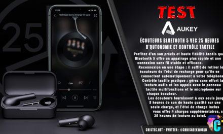 Test des écouteurs Bluetooth 5 Aukey avec 25 heures d’autonomie et contrôle tactile