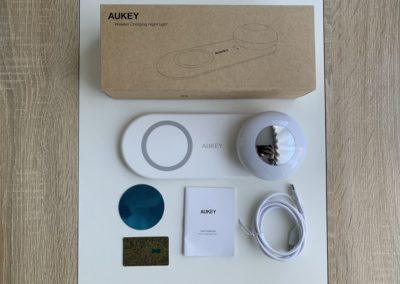 image Test de la veilleuse avec chargeur sans fil pour smartphone de chez Aukey 3