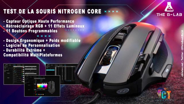Test de la souris gaming Nitrogen Core RGB personnalisable de G-LAB