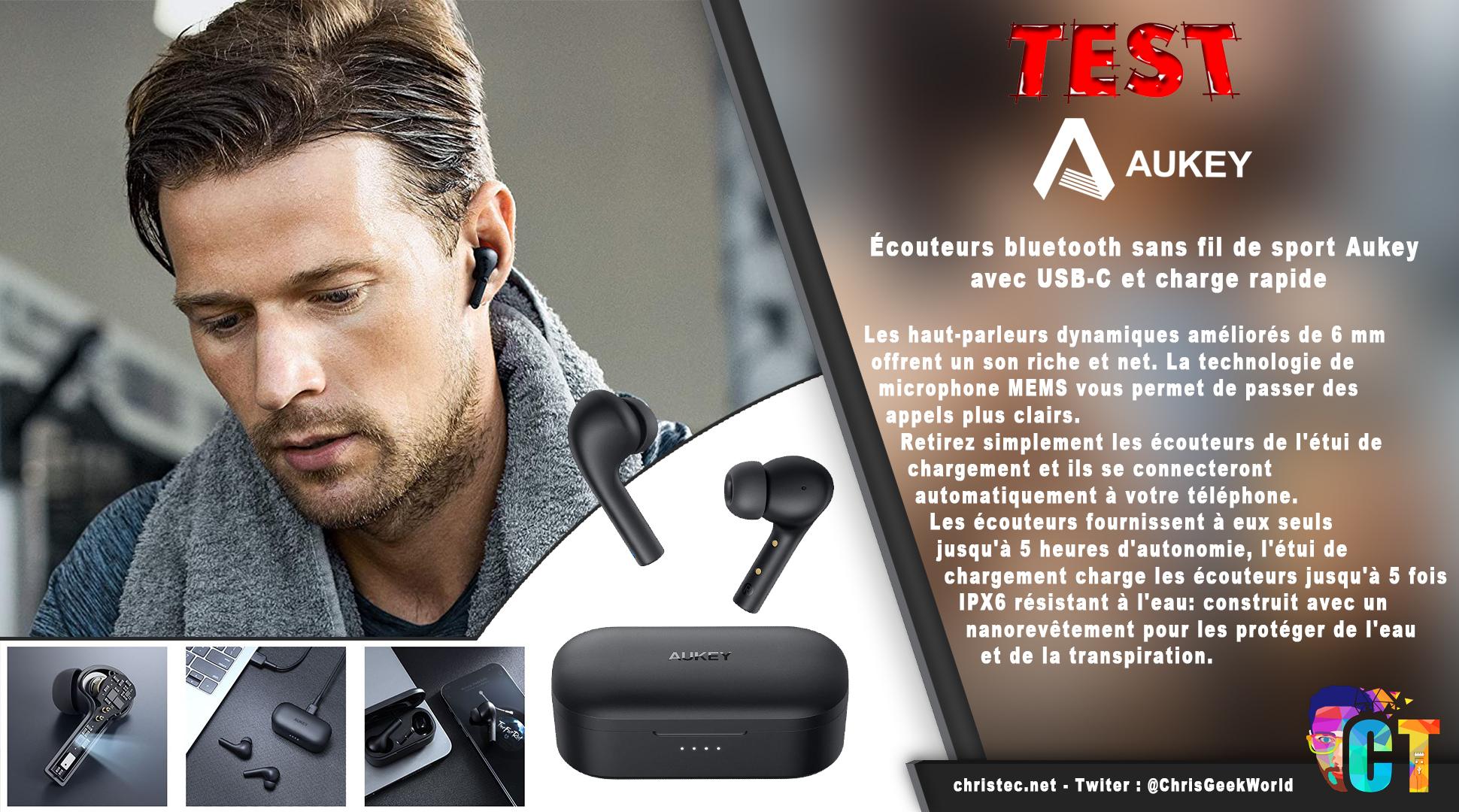 image en-tête Test des écouteurs Bluetooth EP-T21S, avec 30 H d'autonomie et étanchéité IPX6