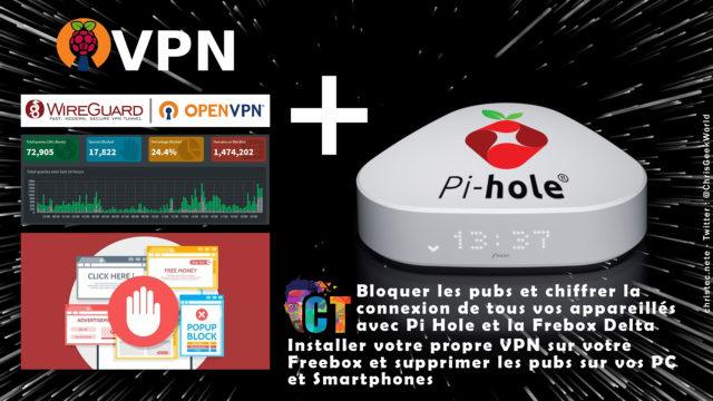 Tuto pour installer Pi-hole et Pi-VPN sur Freebox Delta