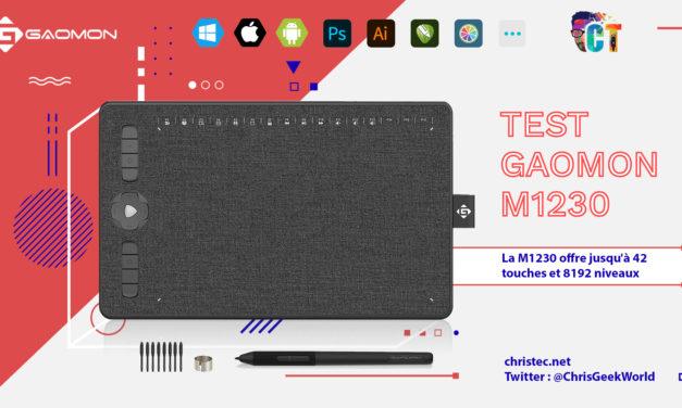 Test de la GAOMON M1230 – La tablette graphique pour débuter