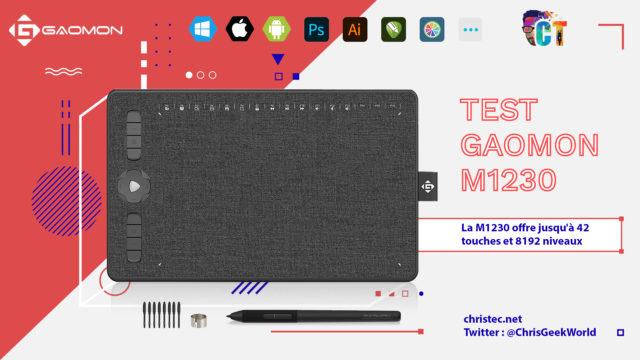 Test de la GAOMON M1230 – La tablette graphique pour débuter