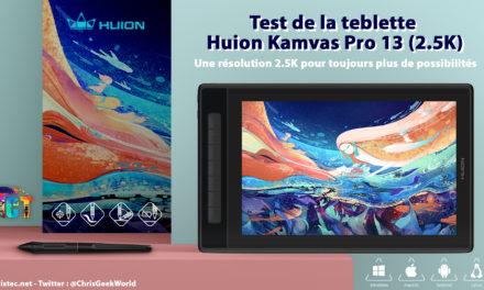 Test de la tablette Huion Kamvas Pro 13 (2.5K)