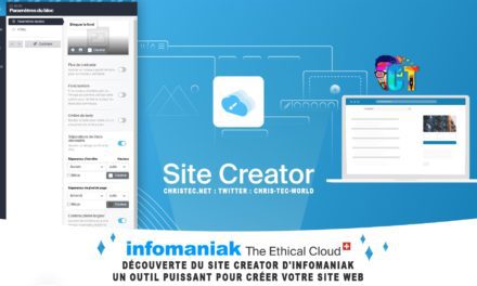 Découverte du Site Creator d’Infomaniak: Un outil puissant pour créer votre site web