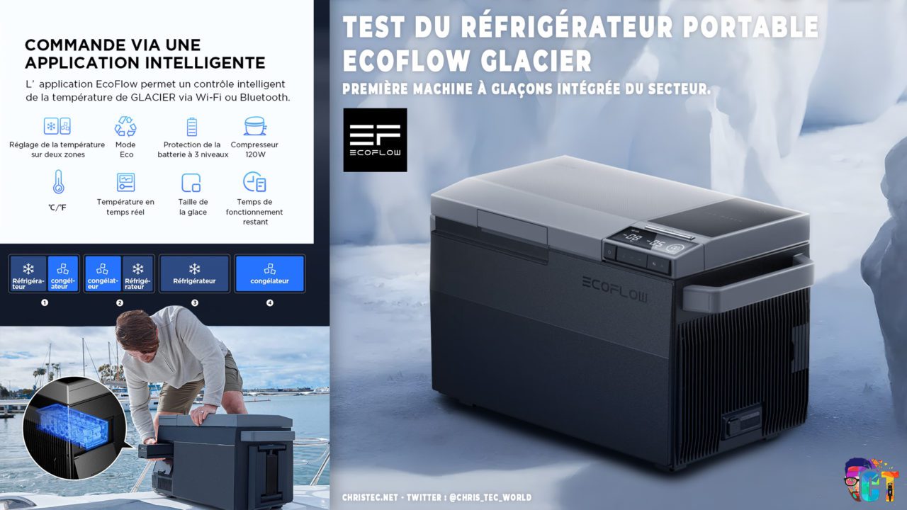 EcoFlow GLACIER, test du réfrigérateur portable révolutionnaire❄️