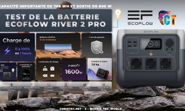 ⚡️Test de la batterie EcoFlow RIVER 2 Pro. Libérez-vous des limites !