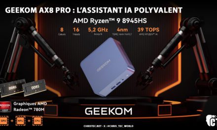 Mini PC GEEKOM AX8 Pro : L’assistant IA polyvalent