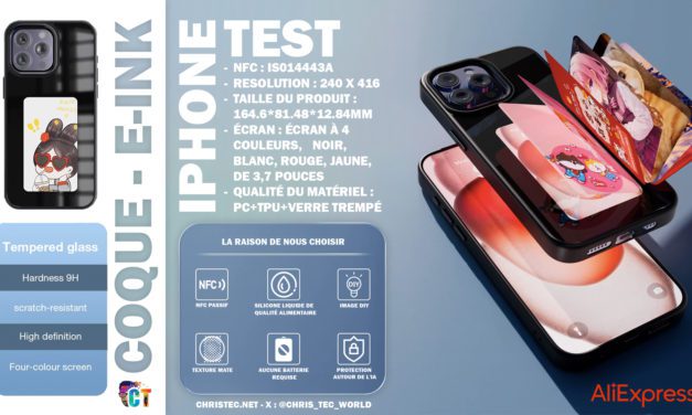 Test d’une coque pour iPhone avec un écran E-Ink intégré : Révolution ou gadget ?