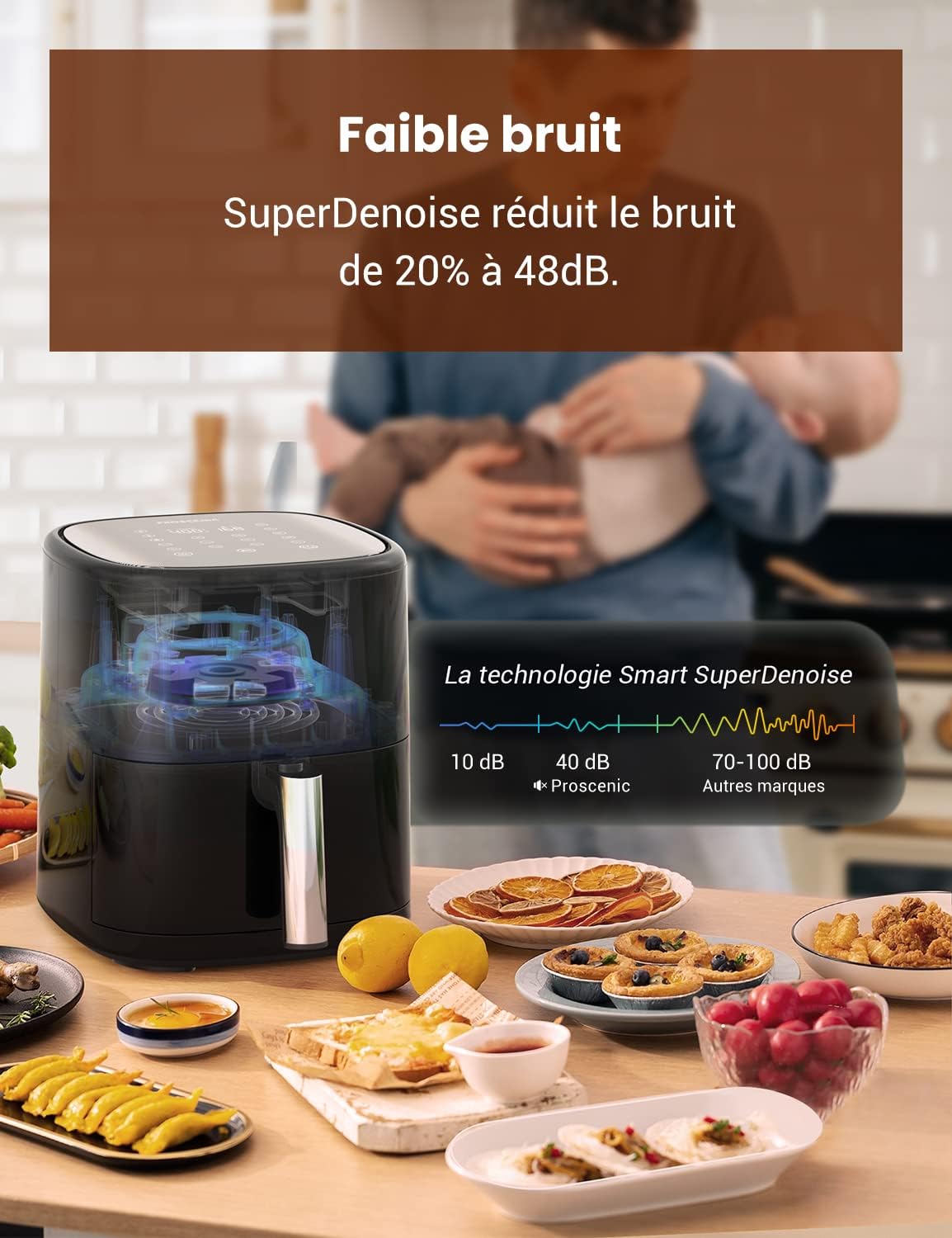 Test complet de la airfryer Proscenic T22 : Silencieuse et polyvalente en cuisine