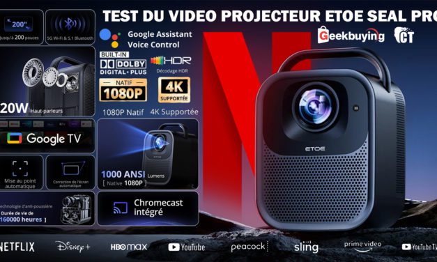 Test du vidéoprojecteur ETOE Seal Pro : Un projecteur Full HD ultra-prometteur