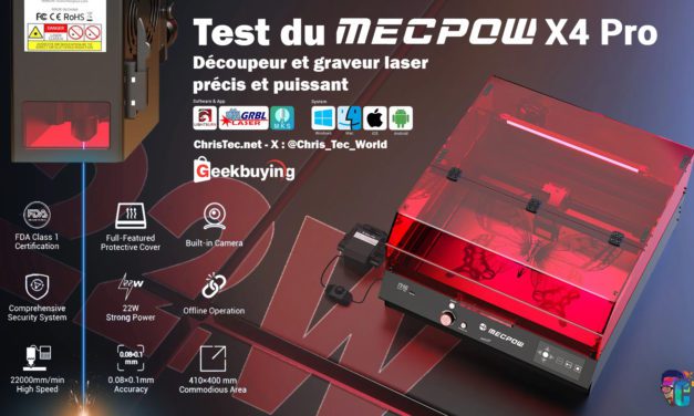 Test du graveur et découpeur laser Mecpow X4 Pro 22W