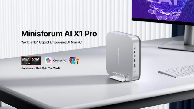 Minisforum dévoile l’AI X1 Pro : Le premier Mini PC IA au monde équipé de Copilot