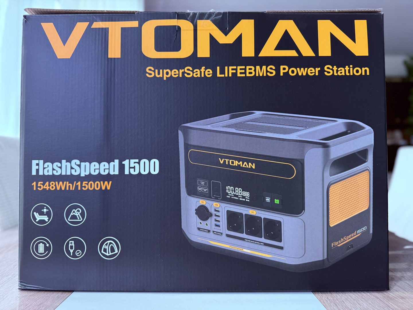 Photo ChrisTec test Batterie VTOMAN FlashSpeed 1500 Station Électrique Portable 1548Wh (1)