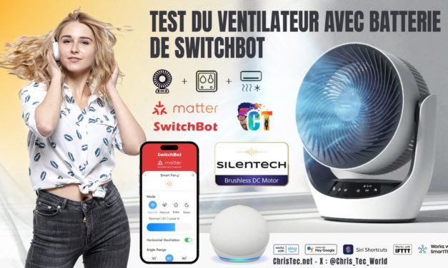 Test du ventilateur intelligent SwitchBot : un ventilateur rotatif sur batterie, silencieux et connecté