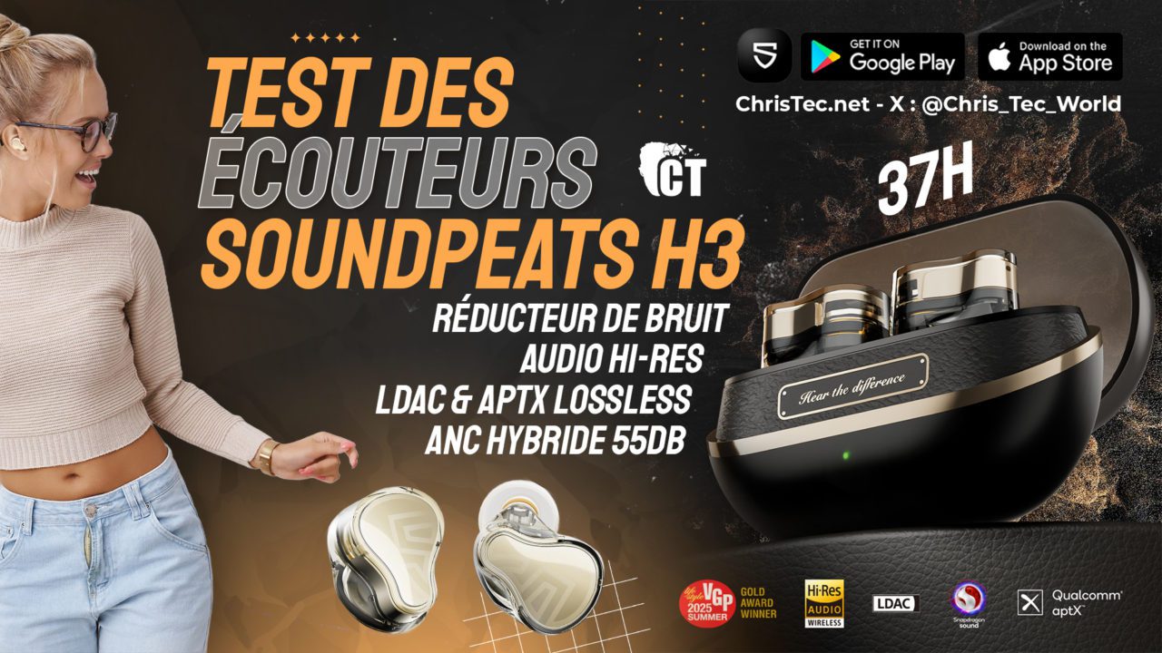🎧 Test Soundpeats H3 : écouteurs sans fil Hi-Fi – Puissance, design et équilibre parfait